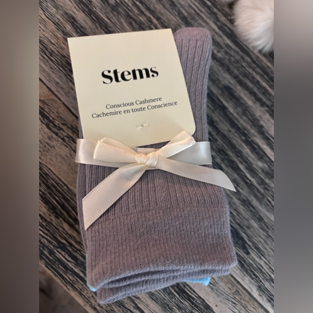 stem Gray Cashmere Women's Socks